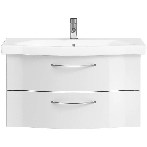 Pelipal Waschbeckenunterschrank Quantum 03 Weiß Glänzend 90 cm günstig online kaufen