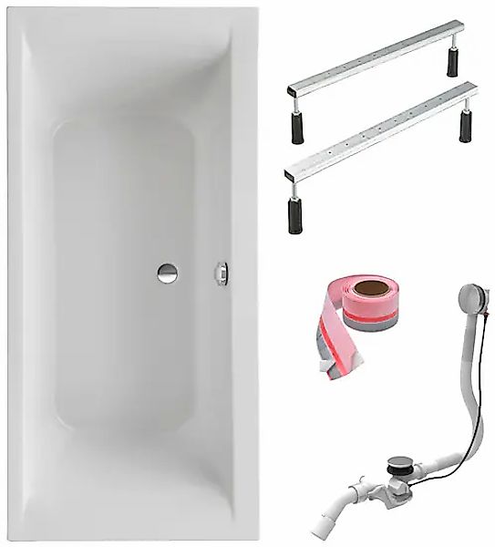 OTTOFOND Einbauwanne »Duo« 180x80 cm, mit Fußgestell, Ablaufgarnitur und Fu günstig online kaufen