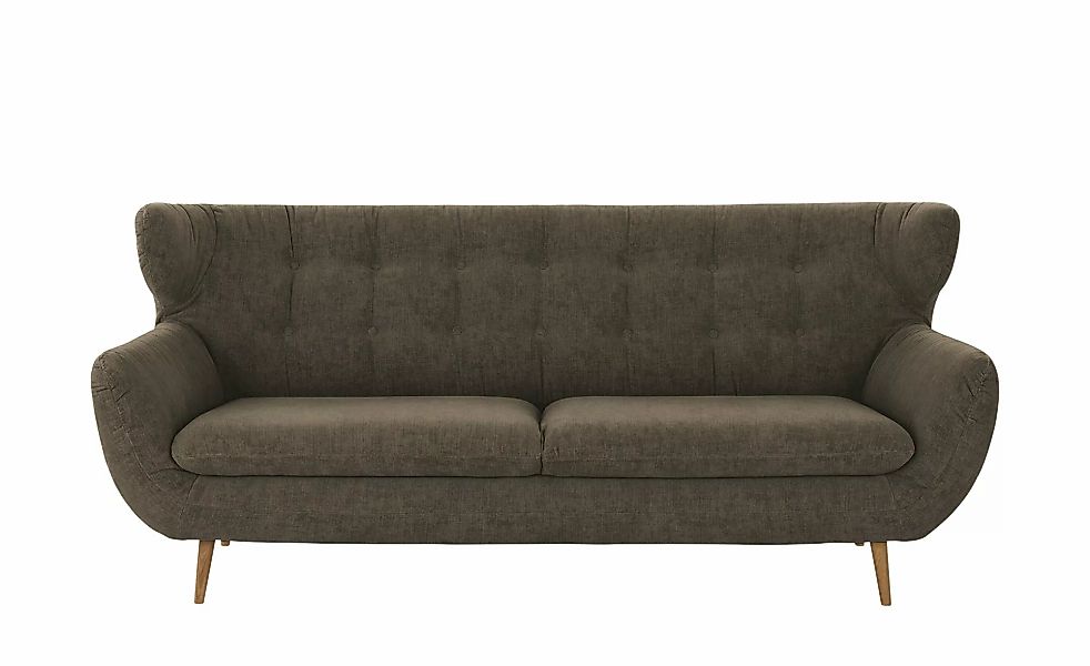 finya Sofa  3-sitzig  aus Chenille Sortland  ¦ grau ¦ Maße (cm): B: 225 H: günstig online kaufen