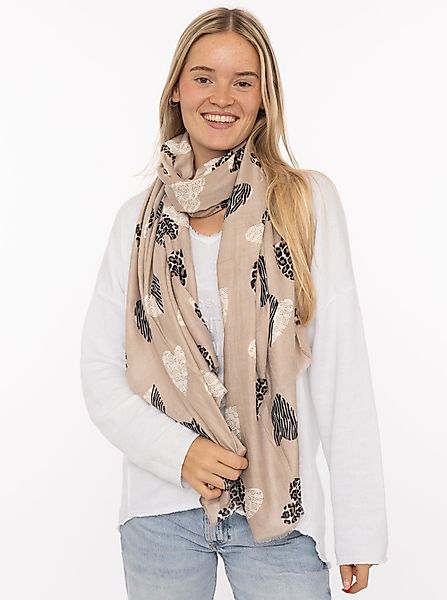Zwillingsherz Schal "Safari Hearts", angesagtes Herzmuster günstig online kaufen