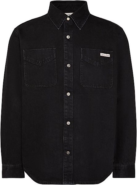 Calvin Klein Jeans Jeanshemd 90S BLACK STONE Regular fit mit aufgesetzten B günstig online kaufen