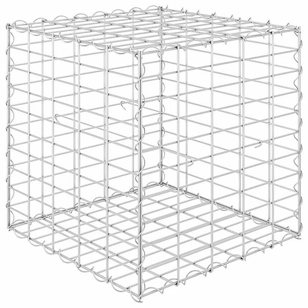 vidaXL Würfel-Gabionen-Hochbeet Stahldraht 50x50x50 cm 596731 günstig online kaufen