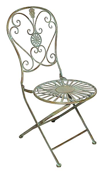Levandeo® Gartenstuhl, Gartenstuhl H93cm Metall Rustikal günstig online kaufen