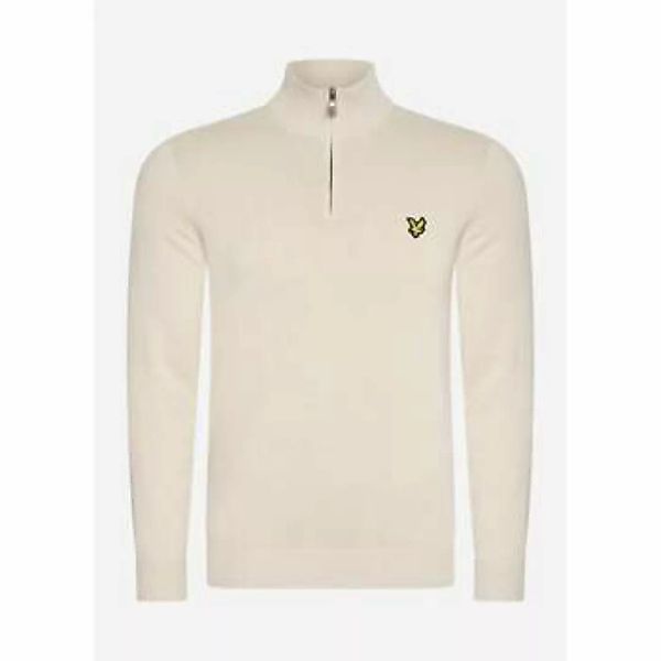 Lyle & Scott  Pullover Cotton merino quarter zip jumper - cove günstig online kaufen