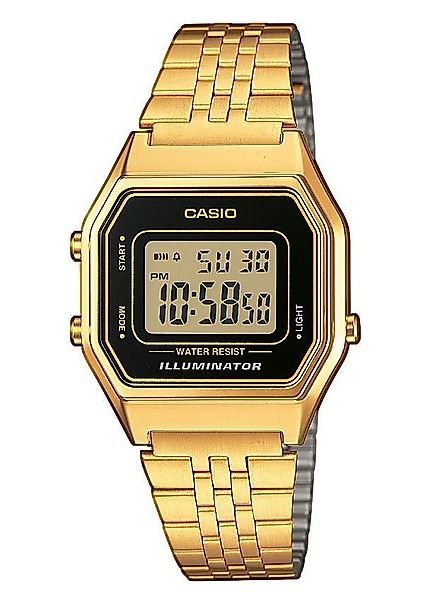 CASIO VINTAGE Chronograph LA680WEGA-1ER, Quarzuhr, Armbanduhr, Damenuhr, Di günstig online kaufen