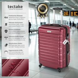 tectake Trolley Hartschalenkoffer-Set, 4 Rollen, 4-teilig günstig online kaufen