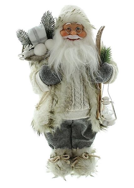 Dekoleidenschaft Weihnachtsmann "Winter" 46 cm hoch, Santa Claus Figur Deko günstig online kaufen