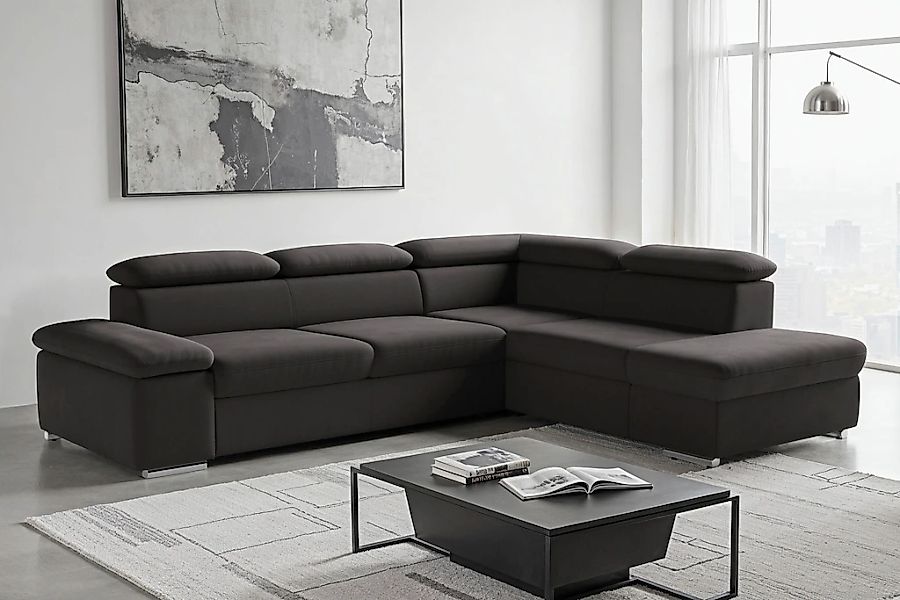 sit&more Ecksofa "Valentine L-Form, B: 272 cm" mit Arm- & Kopfteilverstellu günstig online kaufen