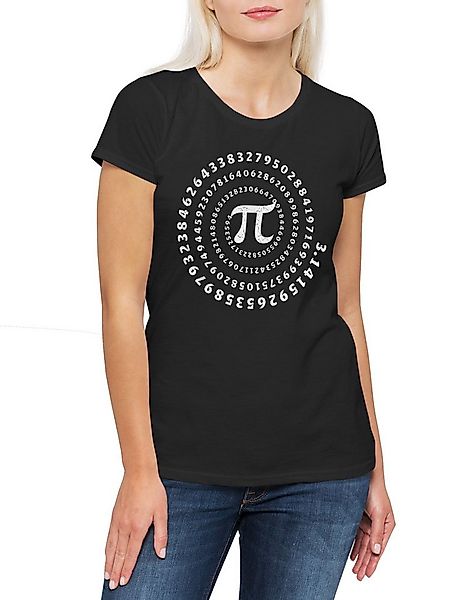Urban Backwoods Print-Shirt Pi Spiral Damen T-Shirt Mathe Mathematik Profes günstig online kaufen