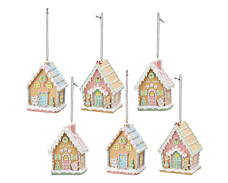 matches21 HOME & HOBBY Dekohänger Süße Lebkuchenhaus Dekohänger 6er-Set 10 günstig online kaufen
