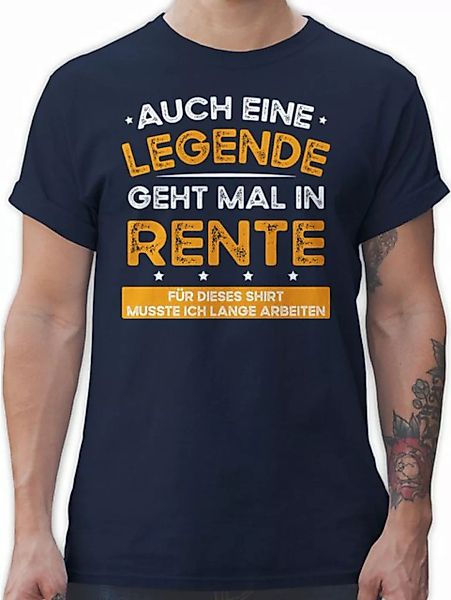 Shirtracer T-Shirt Auch eine Legende geht mal in Rente Rentner Geschenk günstig online kaufen
