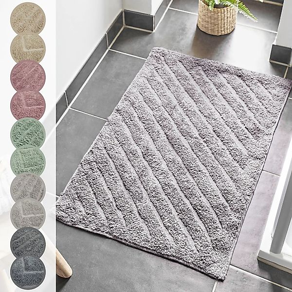 Andiamo Badematte "Havanna, 50x80 cm" Höhe 7,5 mm fußbodenheizungsgeeignet günstig online kaufen