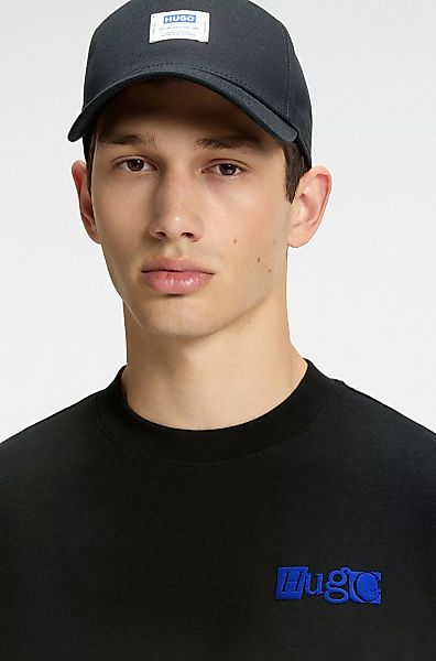 HUGO Blue T-Shirt "Nilte", mit Logo-Schaumdruck auf dem Rücken günstig online kaufen