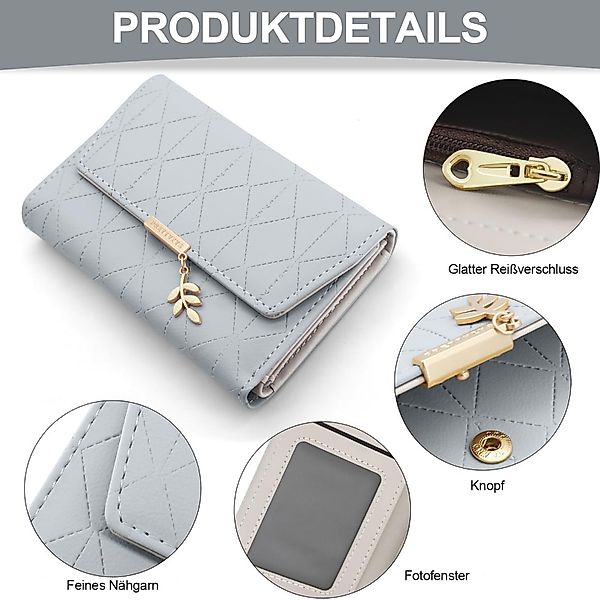 OKWISH Geldbörse Damenbörse Klein Geldbeutel Slim Wallet KunstlederPortemon günstig online kaufen