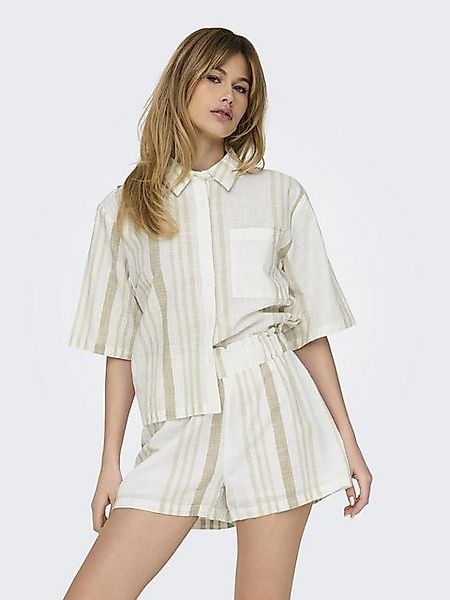 JACQUELINE de YONG Shorts elastischer Bund gestreift lockere kurze Sommerho günstig online kaufen
