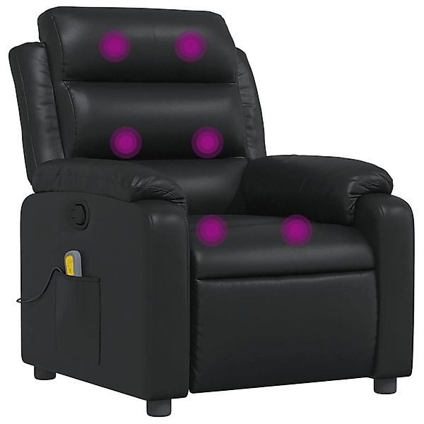 vidaXL Sessel Massagesessel Schwarz Kunstleder (1-St) günstig online kaufen