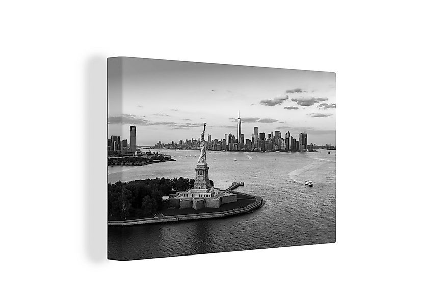 OneMillionCanvasses® Leinwandbild New York - Freiheitsstatue - Skyline, Fot günstig online kaufen
