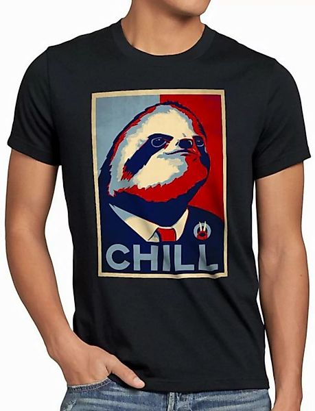 style3 T-Shirt CHILL lässig faultier kampagne günstig online kaufen