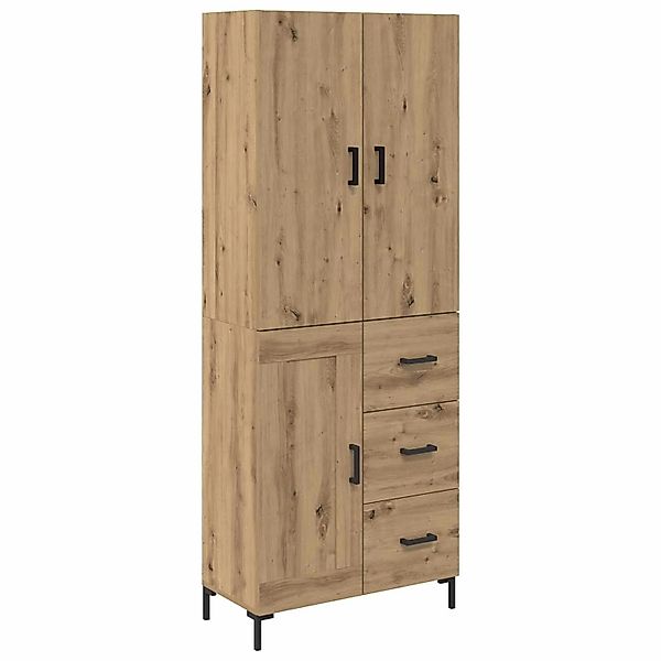 vidaXL Highboard Artisan-Eiche 69,5 x 34 x 180 cm Holzwerkstoff 3415911 günstig online kaufen