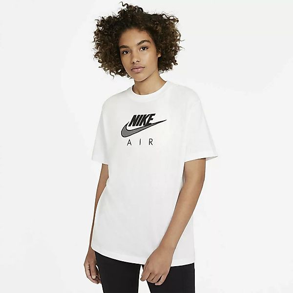 Nike Sportswear Air Boyfriend Kurzarm T-shirt S White / Black günstig online kaufen