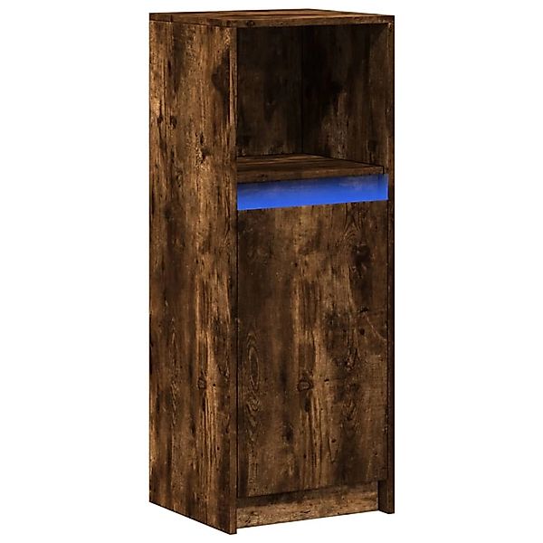 vidaXL LED-Sideboard Räuchereiche 38x34x100 cm Holzwerkstoff 852170 günstig online kaufen