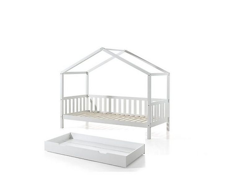 58 aufm Kessel Kinderbett Hausbett Kapua 210x97x170 Kinderbett in Hausoptik günstig online kaufen