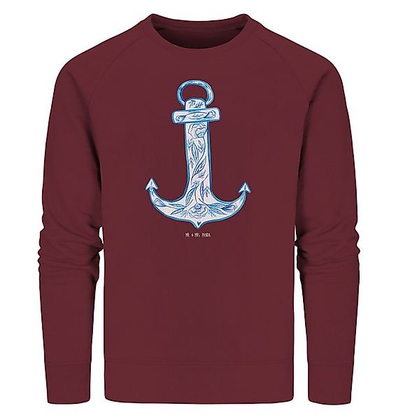 Mr. & Mrs. Panda Longpullover Anker Blau Größe XL - Burgundy - Geschenk, Ti günstig online kaufen