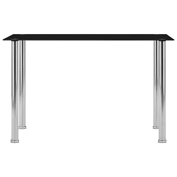 vidaXL Esstisch Schwarz Hartglas 120 x 60 x 75 cm günstig online kaufen