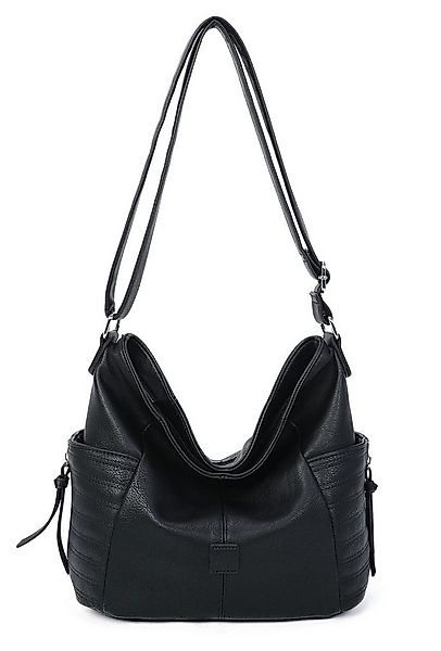 ITALYSHOP24 Schultertasche Damen Tasche Shopper CrossOver, als Handtasche, günstig online kaufen