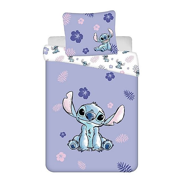 Lilo & Stitch Kinderbettwäsche Bettwäsche-Set aus Baumwolle - 160 x 200 cm günstig online kaufen