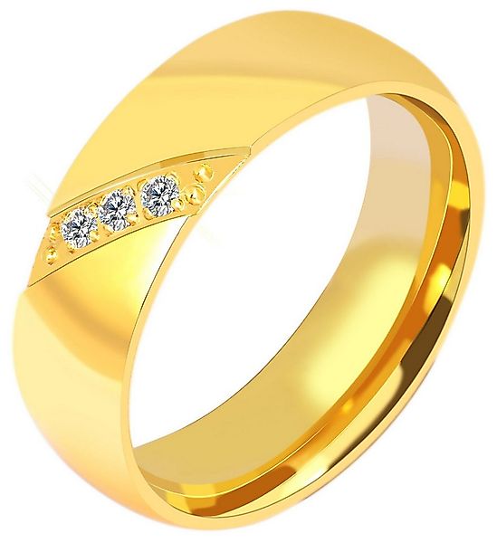 Adelia´s Fingerring Damen Ring aus Edelstahl mit Strass Steinchen, Schöne G günstig online kaufen