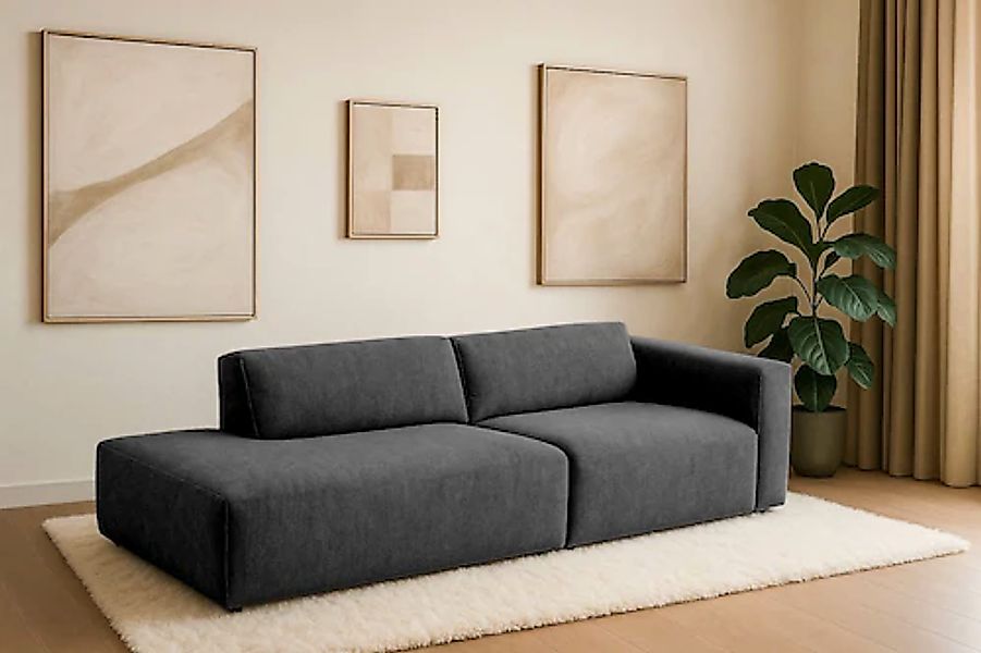 andas 2-Sitzer "Noord mit Kedernaht, Breite 227 cm", mit Kedernaht, Breite günstig online kaufen
