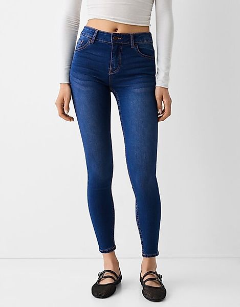 Bershka Push-Up-Skinny-Jeans Bskteen 32 Blau günstig online kaufen