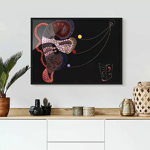 Bild mit Rahmen Kunstdruck - Querformat Wassily Kandinsky - Großes und Winz günstig online kaufen