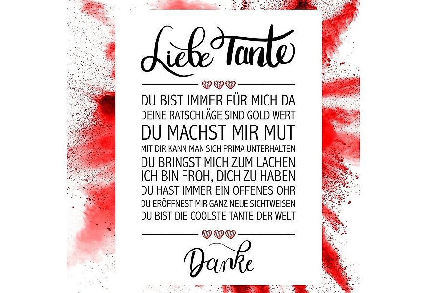 Close Up Poster Liebe Tante Kunstdruck 30 x 40 cm günstig online kaufen