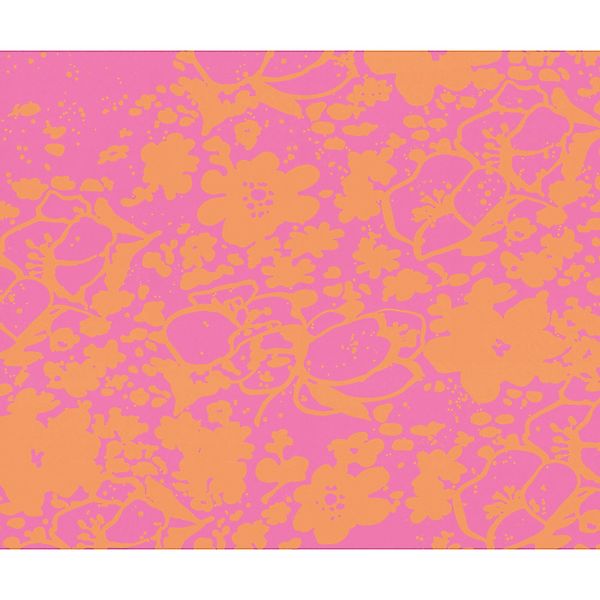 Komar Vliestapete Douche de Feuilles 300 cm x 250 cm Orange günstig online kaufen