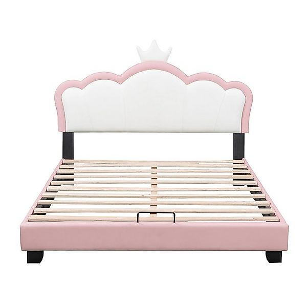 Furnishings Home Polsterbett Kinderbett Doppelbett Prinzessinnenbett Kronen günstig online kaufen