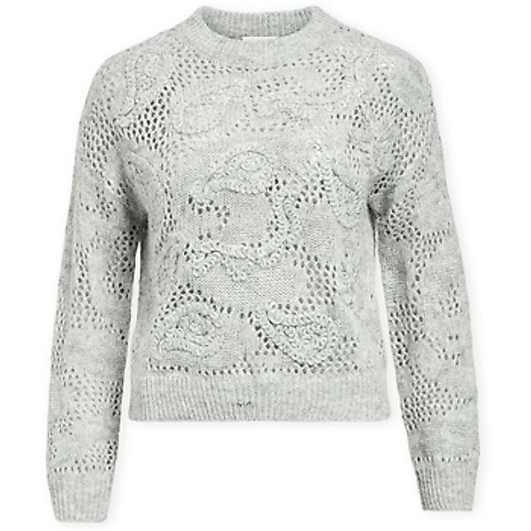 Object  Pullover Luca Knit - Medium Grey Melange günstig online kaufen