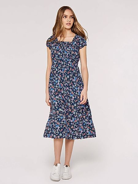 Apricot Druckkleid Milkmaid Ditsy Midi Dress, günstig online kaufen