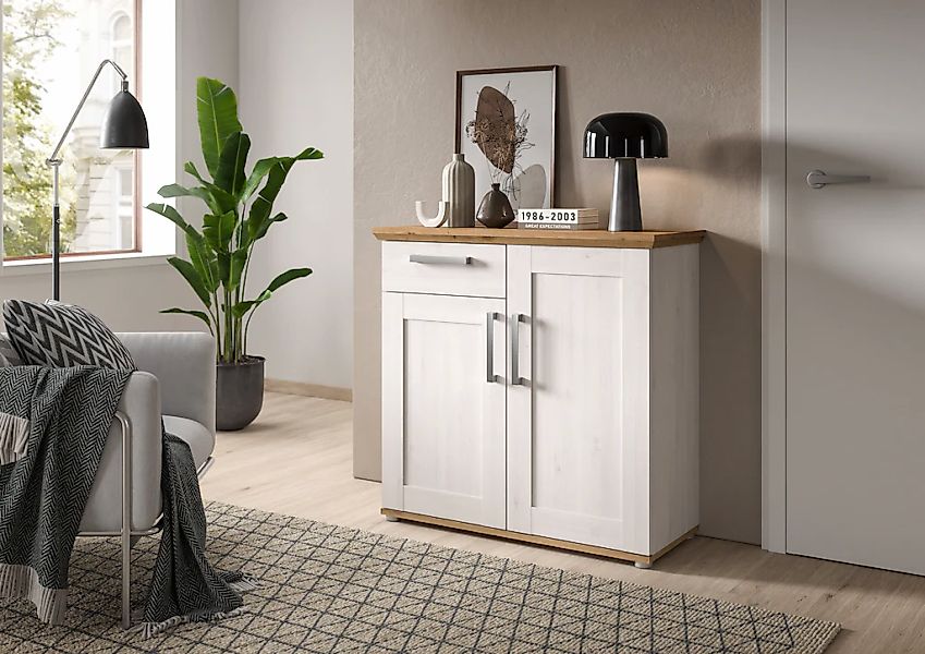 Home affaire Kommode "COSENZA, TOPSELLER, Breite 95 cm, 2 Türen, 1 Schubkas günstig online kaufen