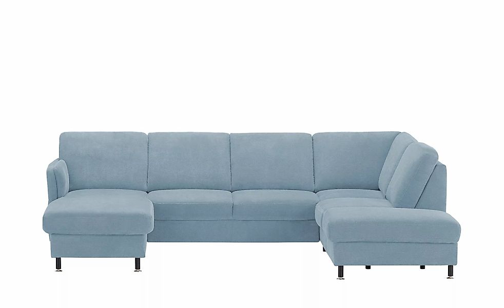 meinSofa Wohnlandschaft  Veit ¦ blau ¦ Maße (cm): B: 305 H: 90 T: 200.0 Pol günstig online kaufen