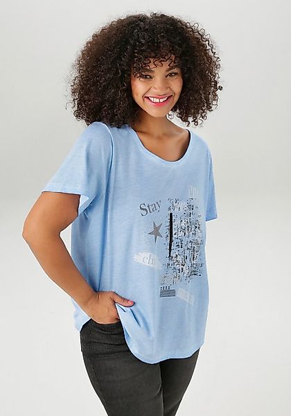 Aniston PLUS T-Shirt mit edlem Druckmotiv günstig online kaufen