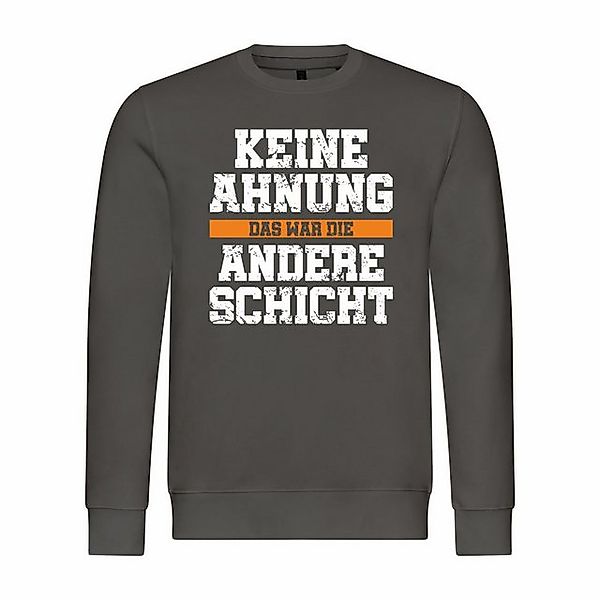 deinshirt Rundhalspullover Herren Pullover KEINE AHNUNG das war die andere günstig online kaufen