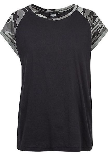 URBAN CLASSICS Kurzarmshirt Urban Classics Damen Ladies Contrast Raglan Tee günstig online kaufen