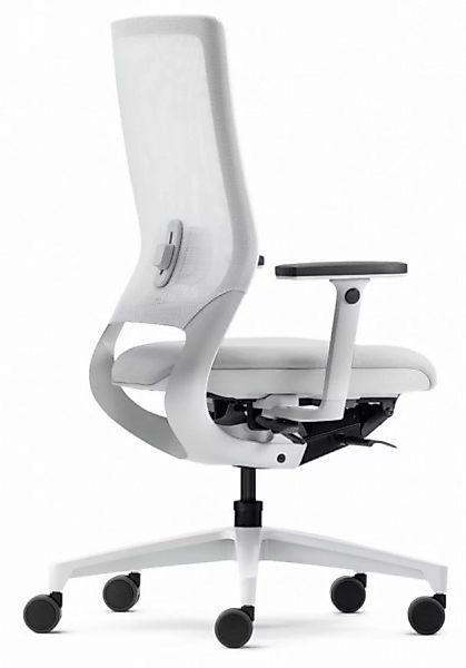 Klöber MERA 84 (mer84) Bürostuhl mit Netzrücken weiß-grau günstig online kaufen