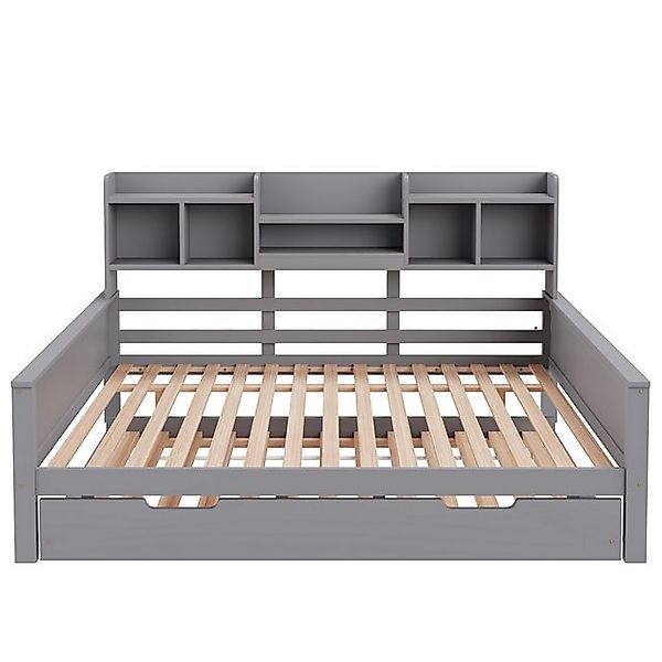 STILVORA Schlafsofa 140×200 Jugendbett mit Matratze,Bettgestell mit Staurau günstig online kaufen