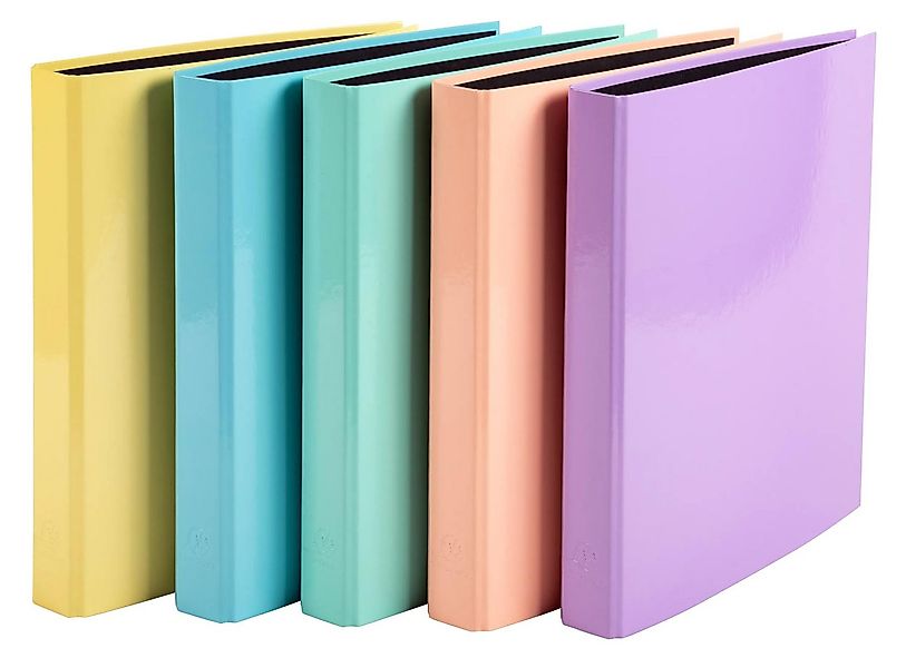 EXACOMPTA Ringbuchmappe 10x Ringbuch A4, 2 Ringe in D-Form 25mm, Aquarel - günstig online kaufen