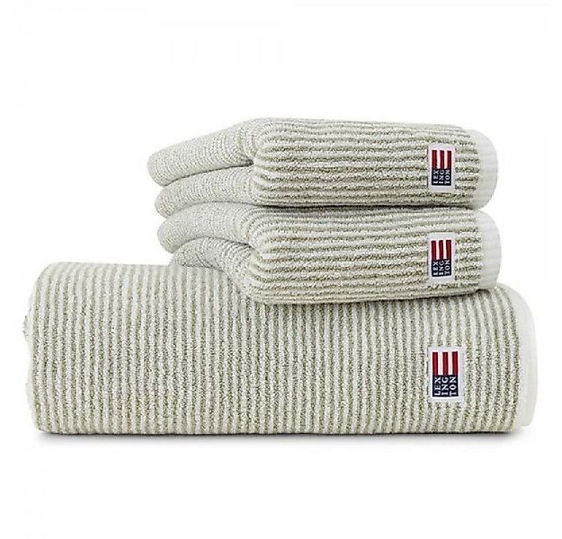 Lexington Badetücher Handtuch Original Weiß Grün gestreift (70x130cm) günstig online kaufen