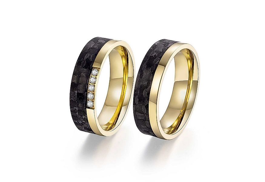 Adam & Eve Trauring Carbon/Titan - Eheringe, Partnerringe "AEC52M" ohne & m günstig online kaufen