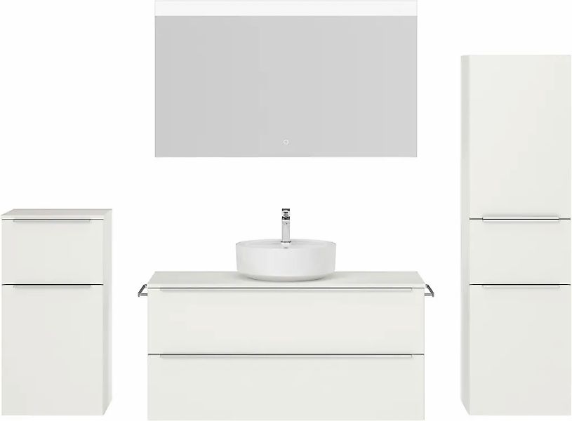 nobilia Badmöbel-Set "Alvene", (4 St., vormontiert, mit Soft-Close), inkl. günstig online kaufen
